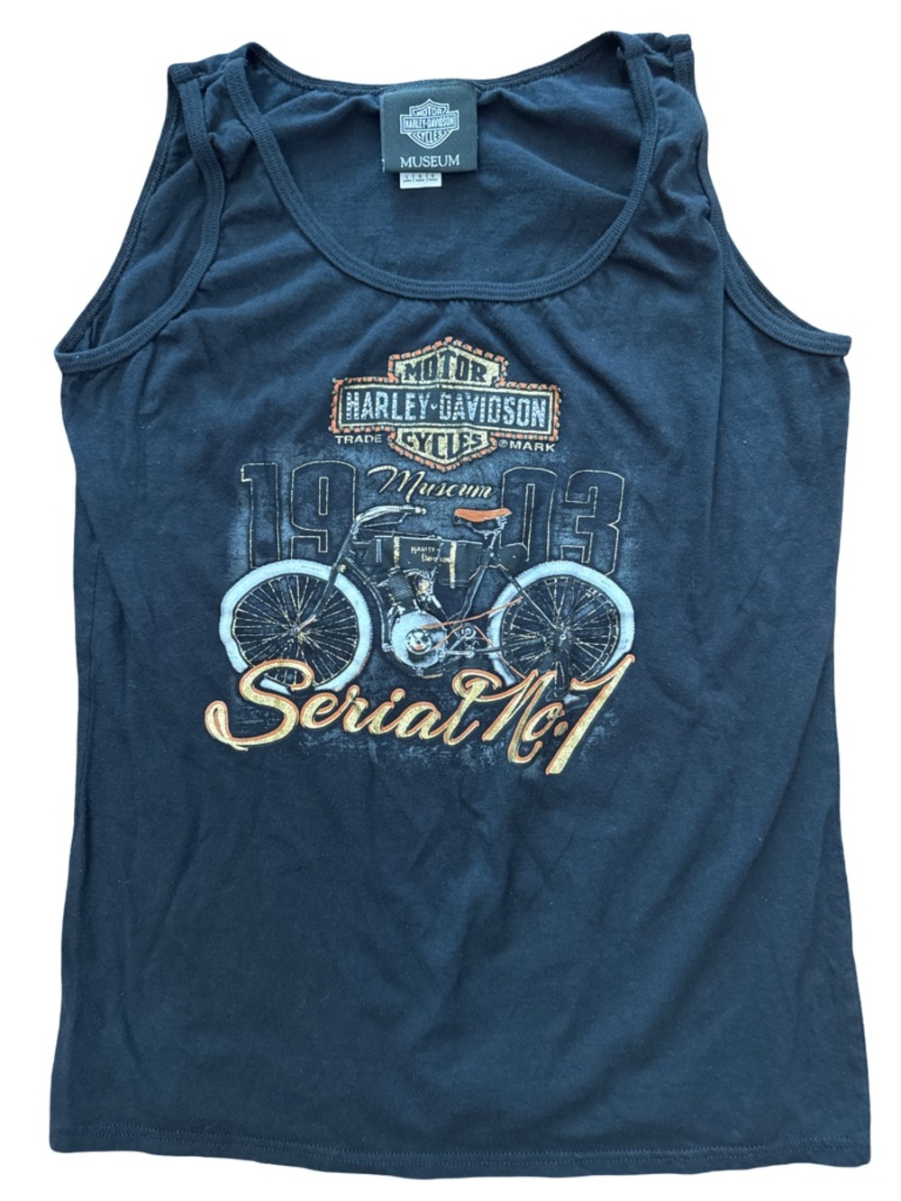 Harley Davidson Women’s Black Tank Top‎ Size Large Harley Museum Milwaukee WI